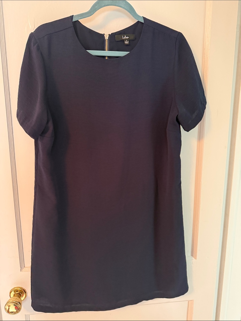 Lulu's Navy Short Sleeve Shift Tunic
